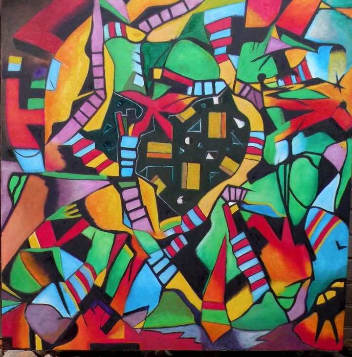 Abstract painting by Javier Galán